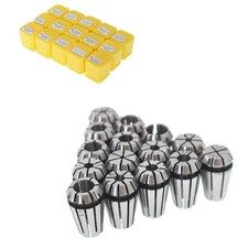 15-Pack ER11 Spring Collet Set 1/16Inch-3/4Inch CNC Super Precision Milling t...