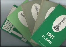 ORIGINAL. ISLE OF MAN. TT RACES. 1961 - 1965.  5 x BP  PUBLICATIONS. MANX. MGP.