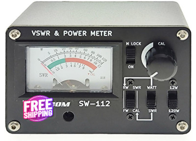Medidor de potencia y ROE Surecom SW 112HF de 1.5 a 60 MHz y 120 W