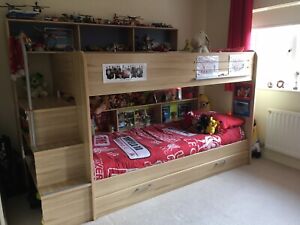 Childrens Bunk Bed Parisot Bibop With, Childrens Bunk Beds With Storage