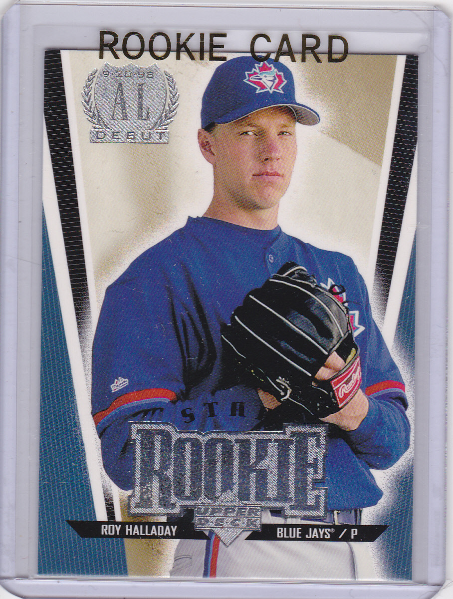 Roy Halladay ROOKIE CARD Toronto Blue Jays Baseball UPPER DECK STAR RC!