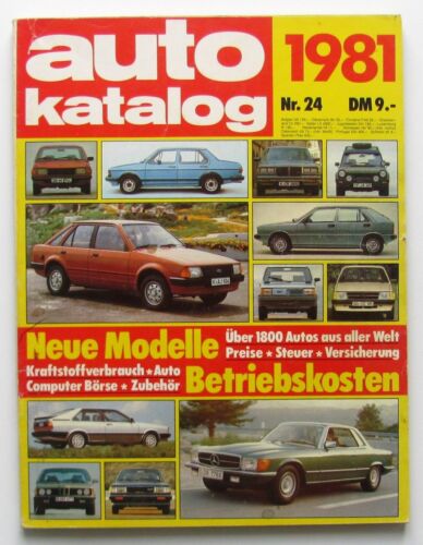 Auto Katalog von AMS    1981   -  Nr.  24 - Photo 1/3