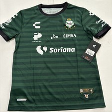 🔥⚽️ Club Santos Laguna Youth Large Charley Green Soccer Jersey 5019079 Liga MX