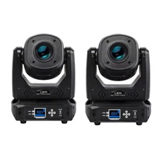 2Pcs LED 100W Gobo 6prism Spot without Ring Moving Head Stage Lighting DJ Bar