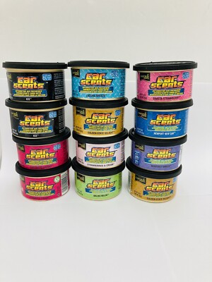 California Scents Auto Air freshener  Spill Proof 12 Cans 1.6oz Each Mixed
