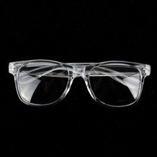 Classic Square Crystal Translucent Frames Clear Lens WaYfe Big Eyeglasses 8068 L