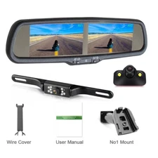 4.3" Dual Screen Car Rear View Monitor No1 Front Rear View Reversing Camera Kit