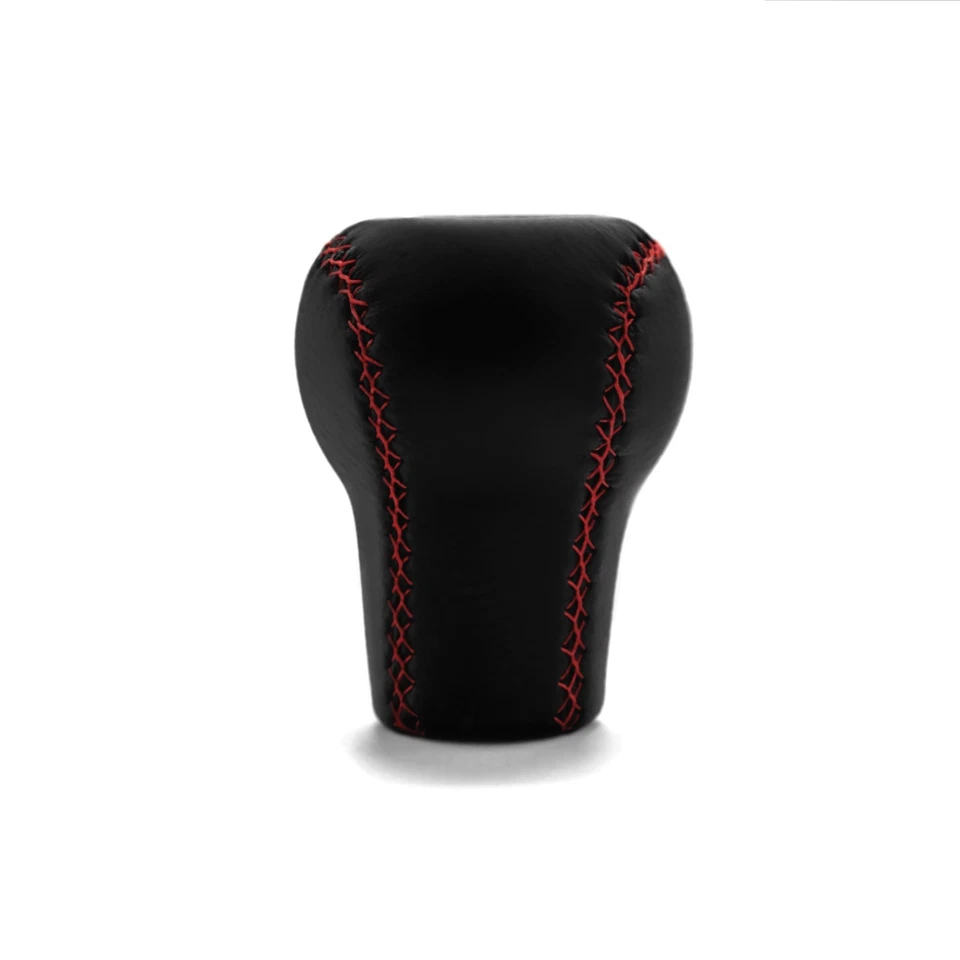 Mitsubishi Short Shift Knob Evo VI Tommi Makinen Red Stitches 5 Speed 10X1.25 - Image 3 of 4