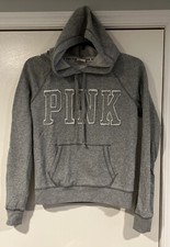 Pink Sweathshirt Pullover Hoodie Medium M