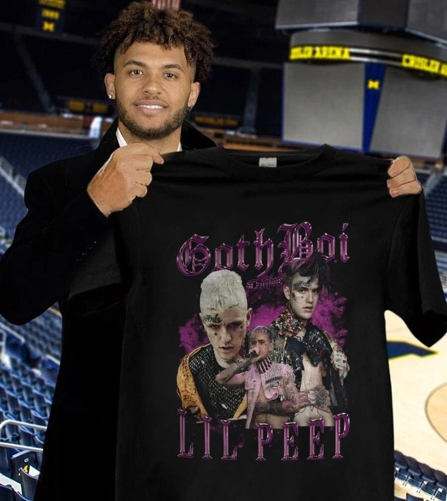 Lil Peep Gothboi Clique Vintage Rap Tee Shirt Vintage Style Gift Fan S 3XL