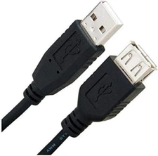 Link Depot High-Quality Type A Male to Female USB2.0 Extension Cable 10FT