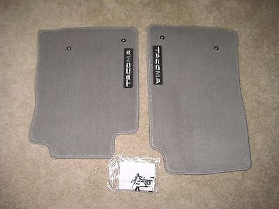2005-2011 TACOMA ALL CABS FRONT CARPET FLOOR MATS LIGHT CHARCOAL GRAY OEM TOYOTA