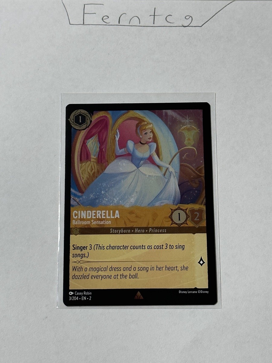 Disney Lorcana Cinderella Ballroom Sensation Rare Cards NM Ships