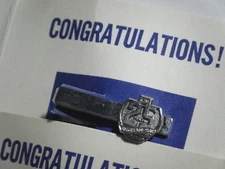 Vintage GENERAL MOTORS 25 YEARS SUGGESTION PLAN AWARD TIE CLIP, Sealed, 1967