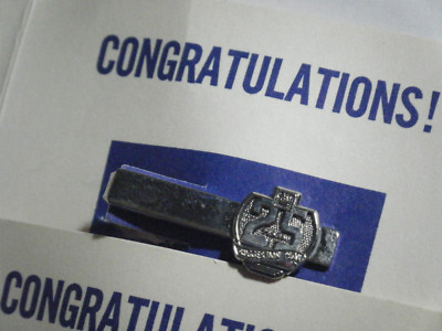 Vintage GENERAL MOTORS 25 YEARS SUGGESTION PLAN AWARD TIE CLIP, Sealed, 1967