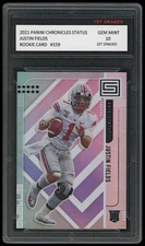 JUSTIN FIELDS 2021 PANINI STATUS 1ST GRADED 10 ROOKIE CARD RC NFL CHICAGO BEARS