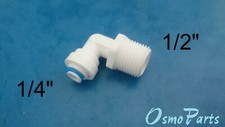 Raccordo Attacco Rapido 1/4" - 1/2" Depuratori Osmosi Inversa Tubo Acqua