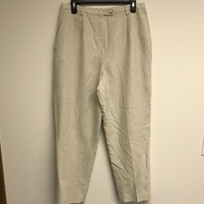 Pendleton Women's Size 14 Beige High Tapered Pants Fully Lined EUC