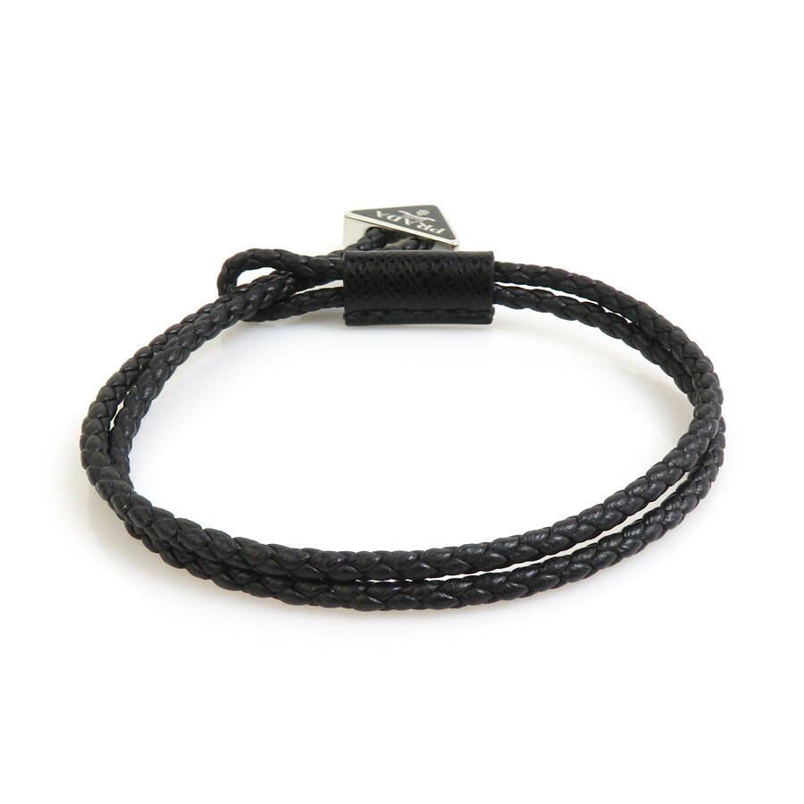 PRADA bracelet leather metal black c1155520738HA | eBay PRADA bracelet leather metal black c1155520738HA | eBay