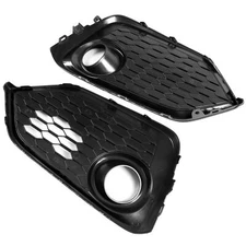 Pair Fog Light Trim Bezel Cover For 2017 2018 2019 Honda Civic Type R Hatchback