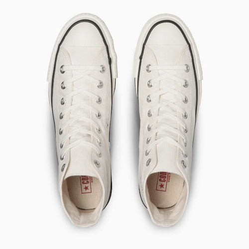 JAPAN LIMITED CONVERSE CANVAS ALL STAR J HI MADE IN JAPAN WHITE BLACK NATURAL - Picture 4 of 28