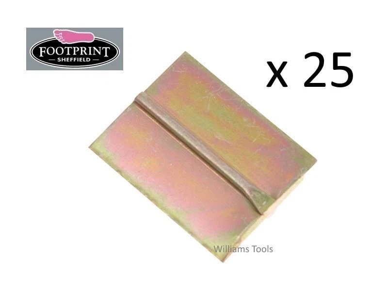 25 x Footprint Tools FLAT Scutch Chisel Combs 25mm 1" Wide Sheffield UK