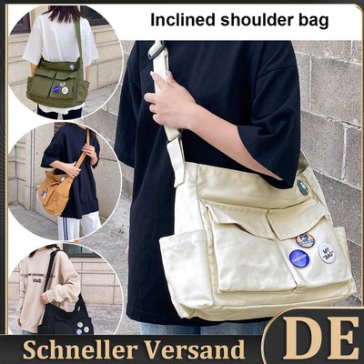 HIMS Umh?ngetasche Retro Canvas Tasche Gro?e Kapazit?t Messenger Bag Hobo Messen
