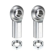2 Pcs CF6 Female Rod End Bearing RH 3/8-24 Thread x 3/8" Bore with Jam Nut