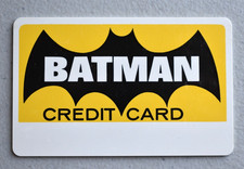 Original Vintage 1966 Batman Credit Card 1960...