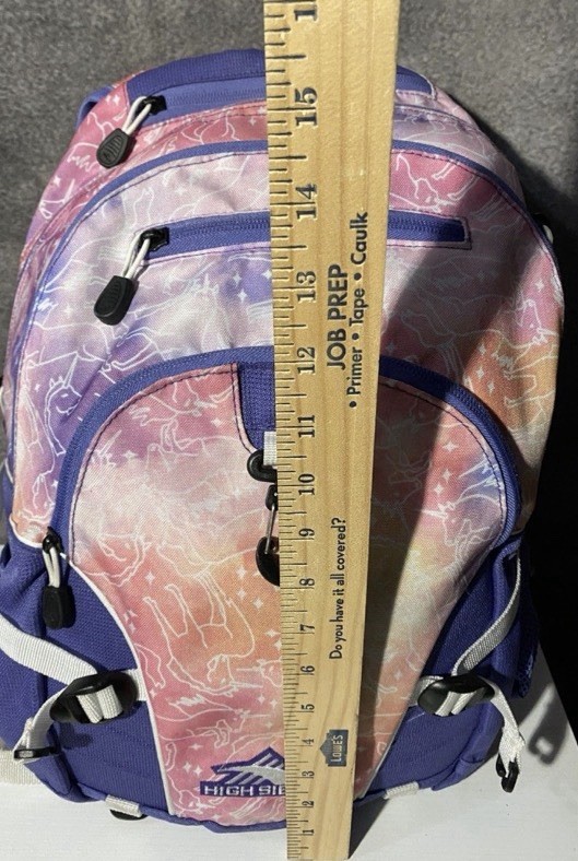 High Sierra Loop Backpack Unicorn Clouds Purple P… - image 8