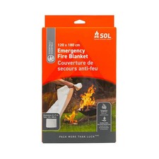 SOL Emergency Fire Blanket 47x71 Flame Retardant Fiberglass Safety Blanket