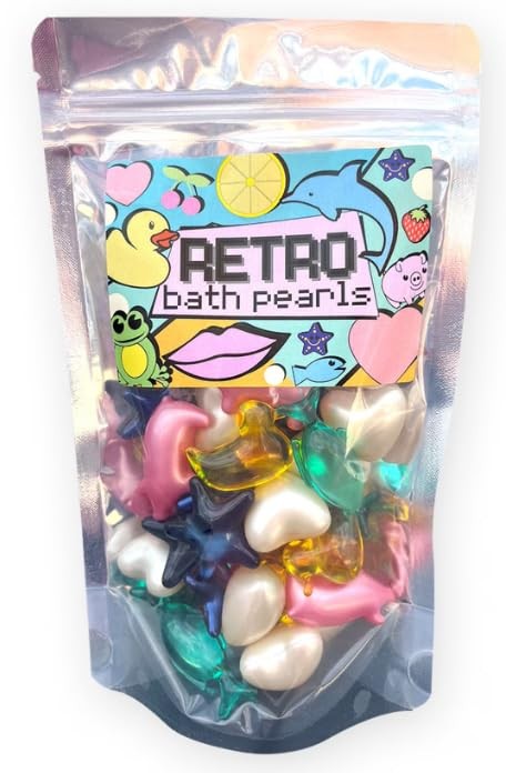 Retro Bath Pearls Jumbo Pack. 30 Assorted Pearls, 30 count (Pack of 1)