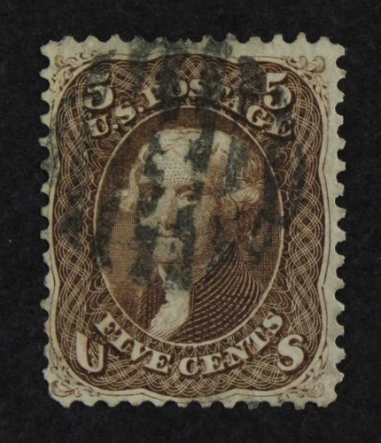 CKStamps: US Stamps Collection Scott#76 5c Jefferson Used CV$120