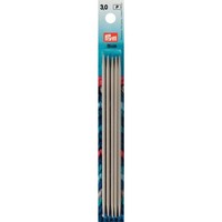 Strumpfstricknadeln Alu Grau Aluminium Nadelspiel Perlgrau Packung Prym 191363
