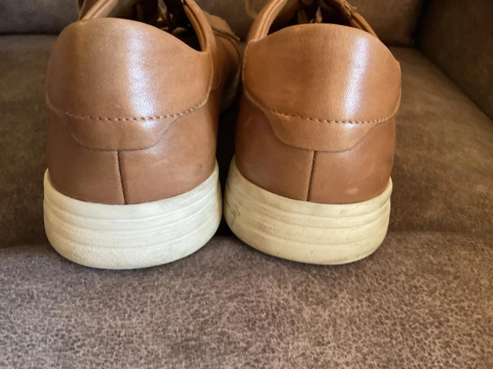 MEPHISTO CITY ТУРИСТИЧЕСКИЕ МУЖСКИЕ РАЗМЕР 8 КОНЬЯК НУБУК КОЖАНЫЕ КРОССОВКИ AIR JET SYSTEM - Изображение 4 из 4