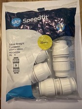 John Guest Speedfit 22mm Straight Coupling Coupler Pack  Of 5