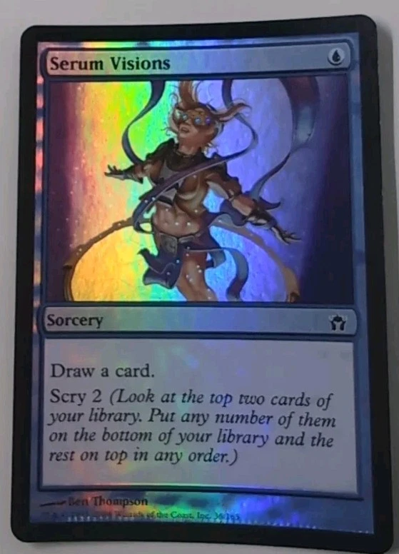 MTG Serum Visions Foil Miscut Factory Error Crimping NM / Unplayed Fifth Dawn - Image 2 of 4