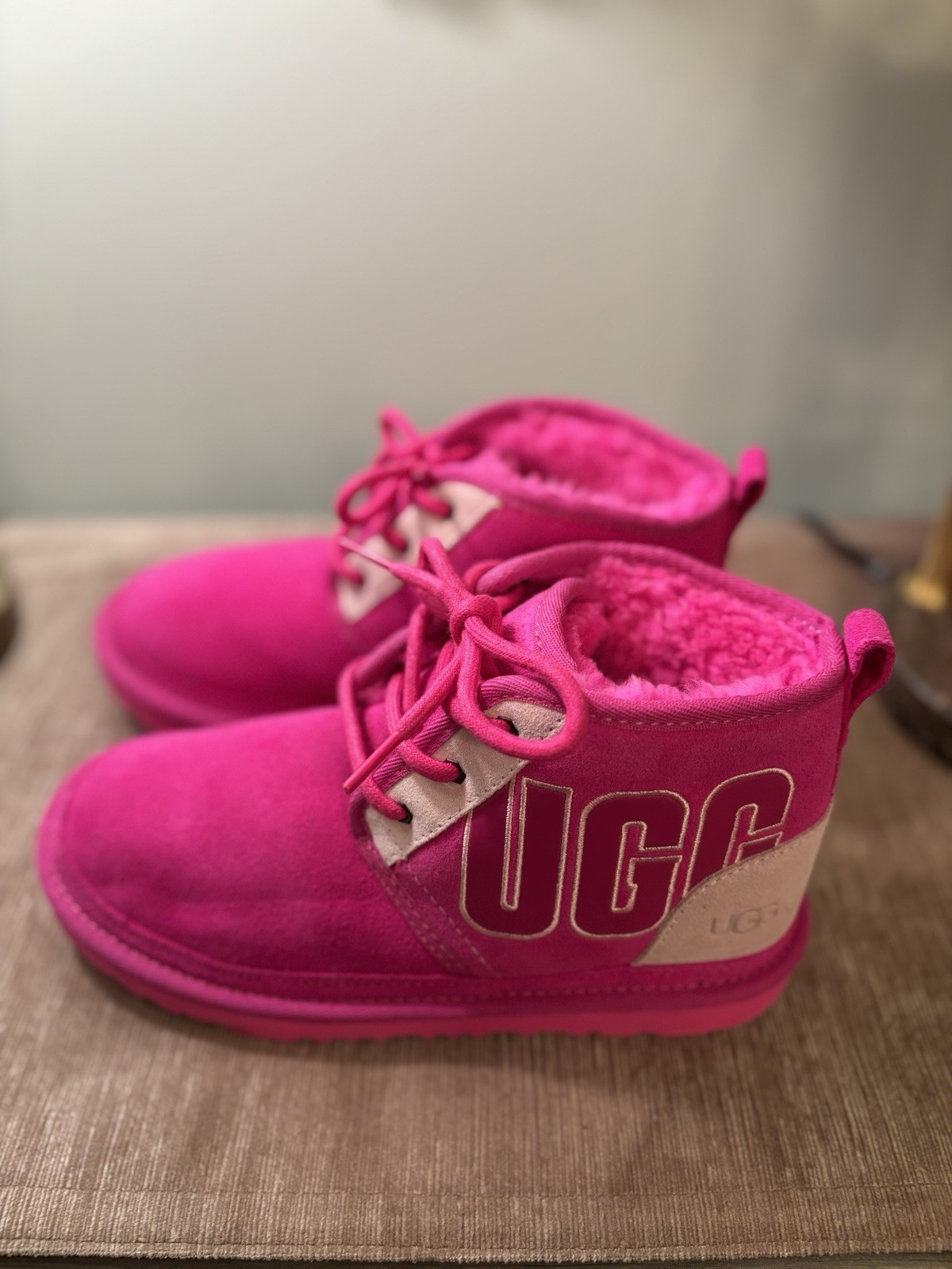 Pink Girl Ugg Boots Size 4 image 2