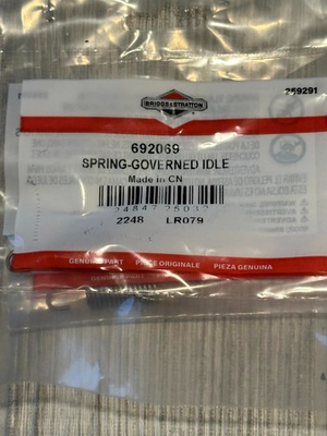 #ad Briggs and Stratton Spring Governor Idle OEM 692069 $10.00