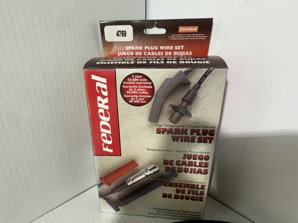  Fed 4769 Spark Plug Wire Set for 1988-1991 Ford Escort & Mercury Tracer 1.9 - Image 3 of 3