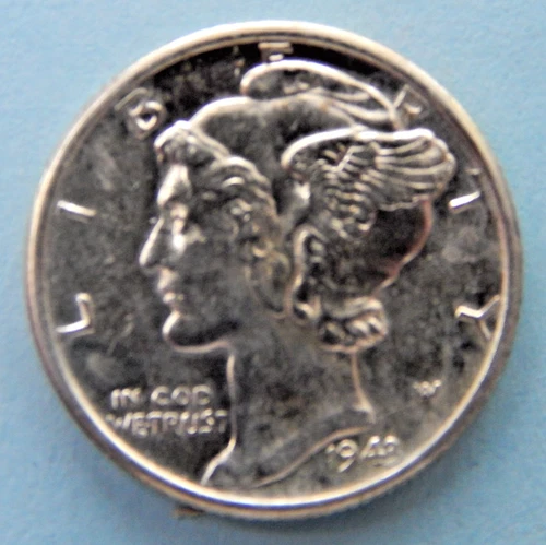 1943-P Mercury Dime Full Bands - Lustrous - Uncirculated