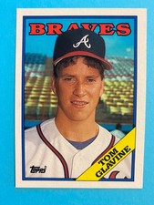 Vintage 1988 Topps Tom Glavine Atlanta Braves **Rookie Card**  NM++. rookie card picture