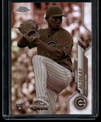 2020 Topps Chrome #110 Adbert Alzolay Sepia Refractor
