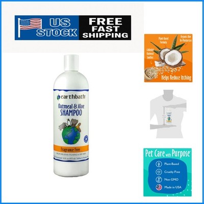 Oatmeal & Aloe Dog Shampoo   16 Oz Fragrance-Free Relief for Dry, Itchy Skin