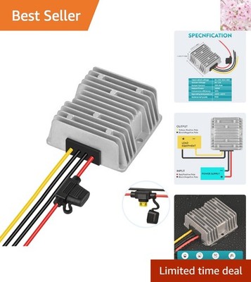 Versatile 240W Waterproof DC-DC Converter: 20A for Golf Carts, Trucks and Beyond