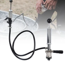 Beer Keg Pump Keg Tap S Type Dispenser System Keg Party Pump w/ Beer Line GSY