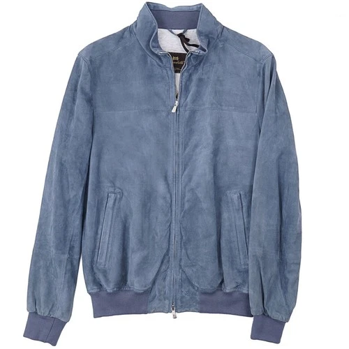 Enrico Mandelli Soft Nappa Suede Leather Jacket with Jersey Lining M (Eu 50) NWT - product listing photo