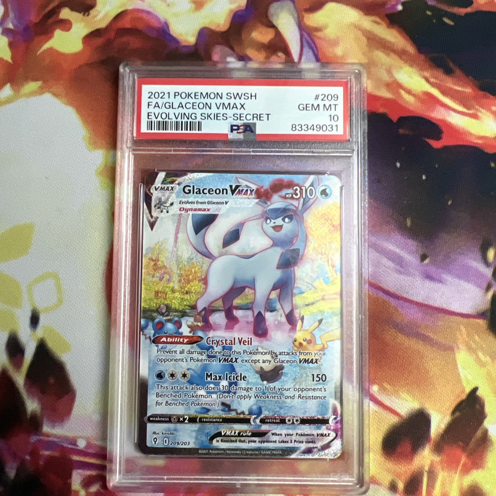Glaceon VMAX 2021 Sword & Shield: Evolving Skies #209/203 Glaceon VMAX 2021 Sword & Shield: Evolving Skies #209/203