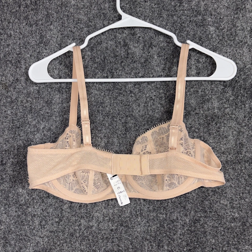 Sujetador Chantelle C15F50 Día a Noche Encaje Sin Forro Demi Talla 38C Rubor Nude Foto 2 de 4