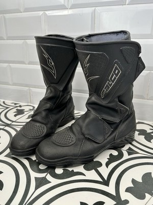 Falco Men s Leather Touring Motorcycle Boots UK Size 10 EU 44